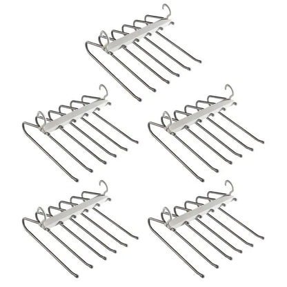 6-Tier Space Saving Foldable Pants Hanger Rack