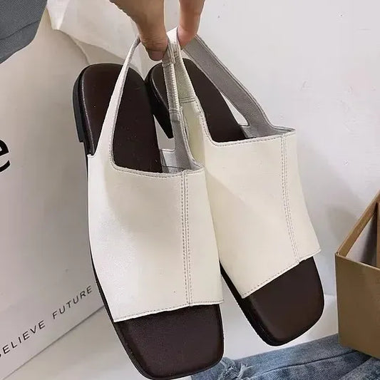 Women’s Leather-Look Slingback Sandals