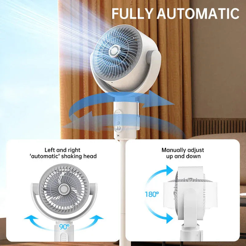 5-Speed Adjustable Stand Fan with Remote