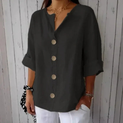 Women’s Relaxed Button-Front Top