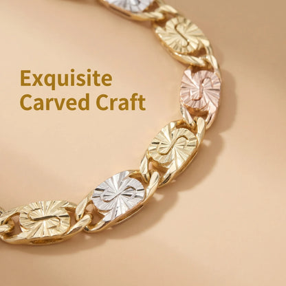 Women’s Tri-Color Mariner Link Bracelet