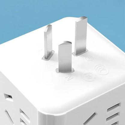 2-in-1 Plug-In LED Night Light with Power Outlet