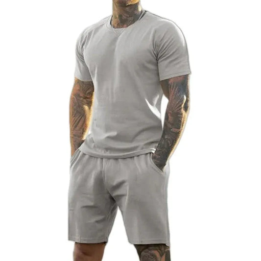 Men’s Athletic T-Shirt and Shorts 2-Piece Set