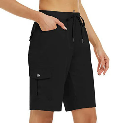 Women’s Lightweight Quick-Dry Cargo Shorts with Pockets
