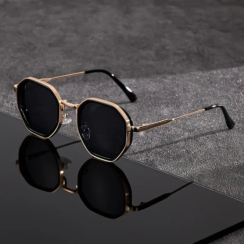 Unisex Octagonal Frame Sunglasses