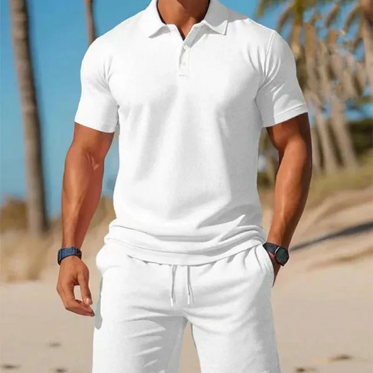 Men's Polo Shirt & Shorts Set