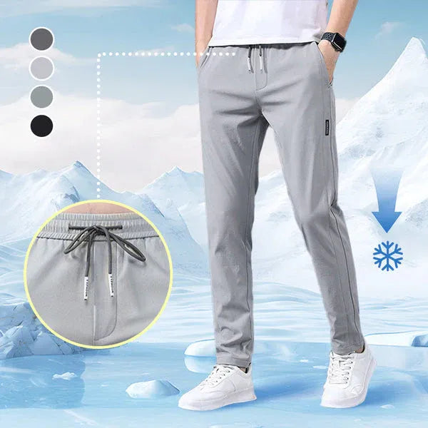 Men’s Quick-Dry Stretch Pants with Zipper Pockets