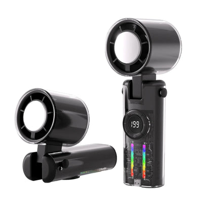 Portable Bladeless Handheld Fan with Digital Display