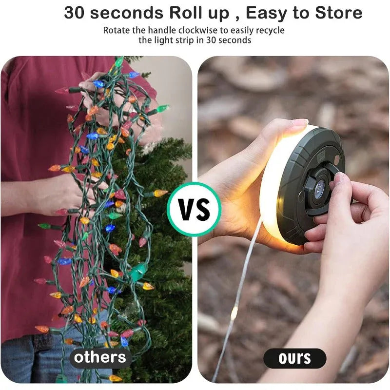 Retractable Camping String Lights