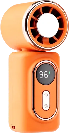 Portable Clip-On Cooling Fan with LED Battery Display
