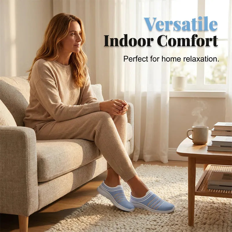 Women's Breathable Mesh Mule Sneakers
