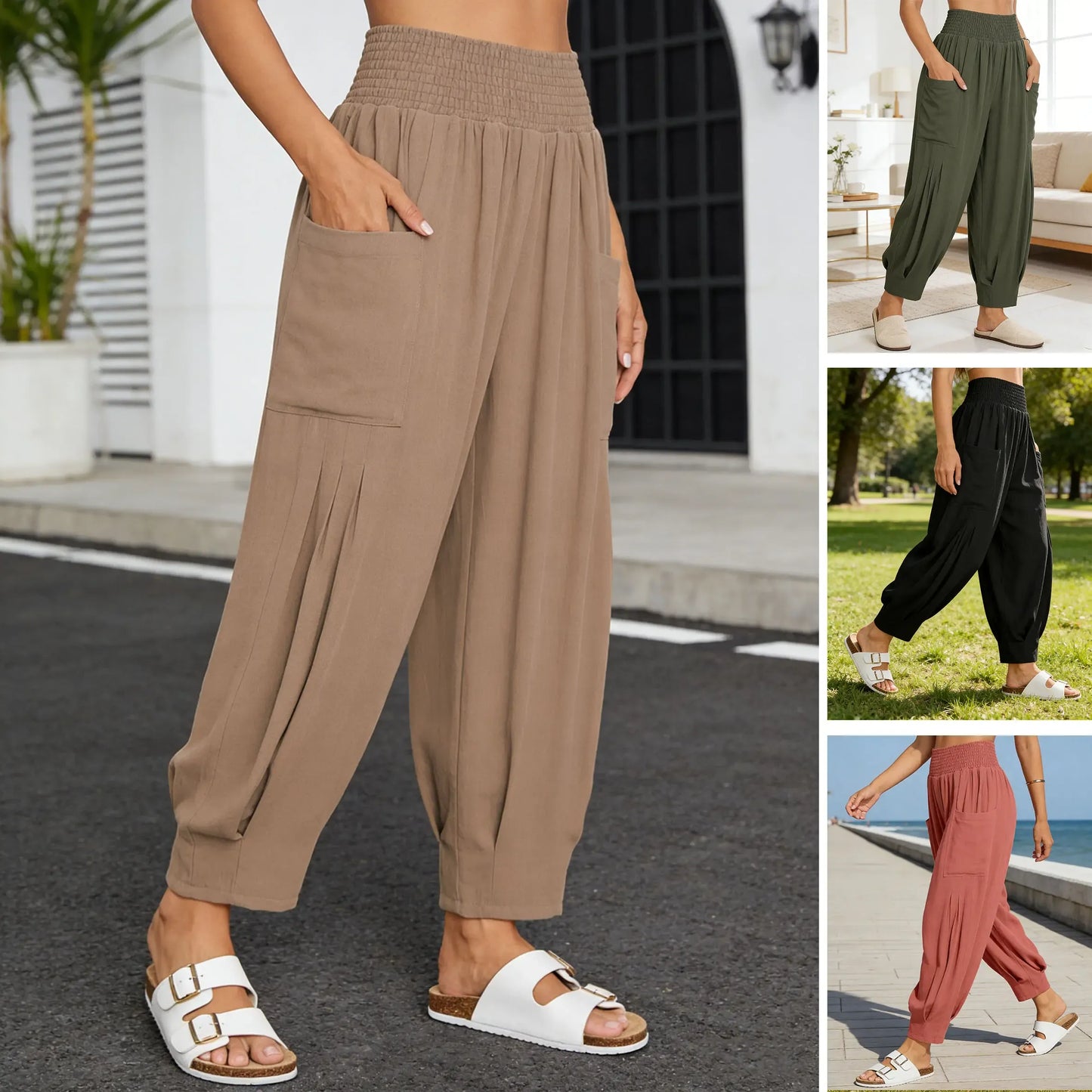 Women’s High-Waisted Relaxed Fit Lounge Pants