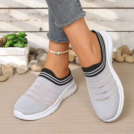Women's Breathable Mesh Mule Sneakers