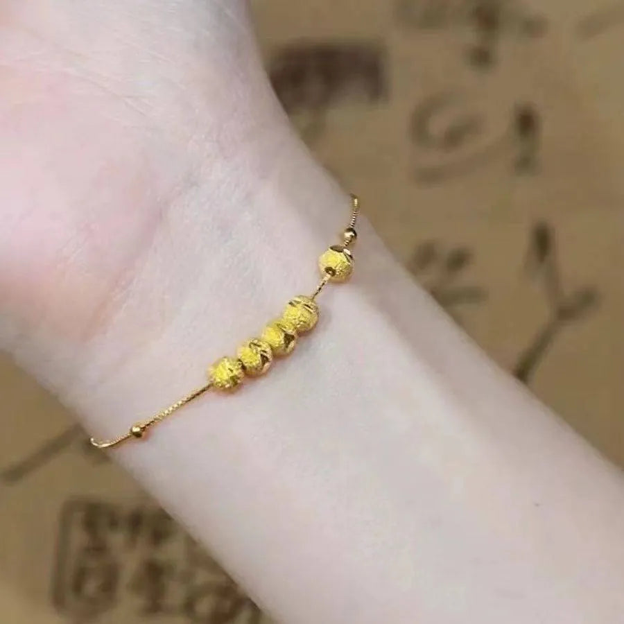 Gold-Tone Bead Necklace & Bracelet Set