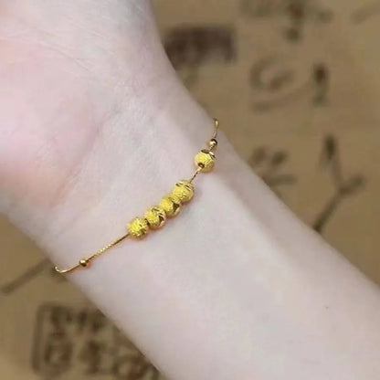 Gold-Tone Bead Necklace & Bracelet Set