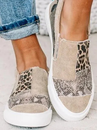Trendy Slip-On Patchwork Comfort Sneakers