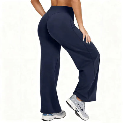 Women’s High-Waist Stretch Wide-Leg Yoga Pants