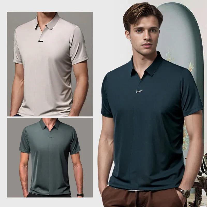 Men’s Wrinkle-Resistant Short-Sleeve Polo Shirt