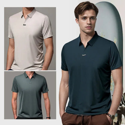 Men’s Wrinkle-Resistant Short-Sleeve Polo Shirt