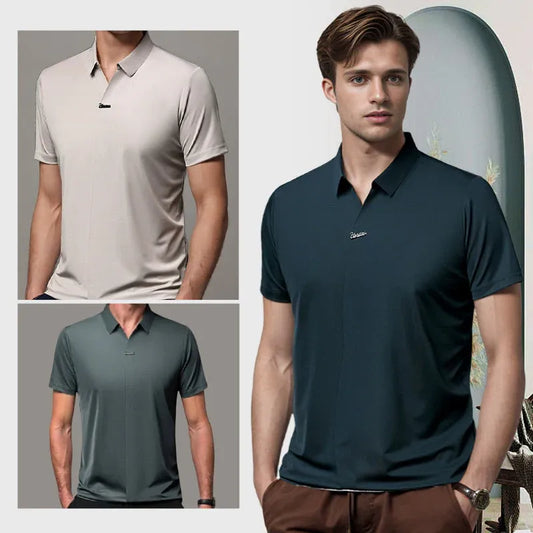 Men’s Wrinkle-Resistant Short-Sleeve Polo Shirt
