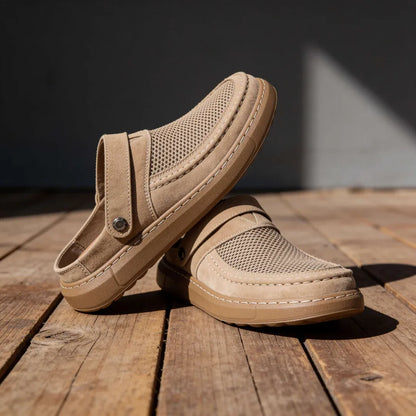 Men’s Breathable Mesh Slip-On Clog Shoes