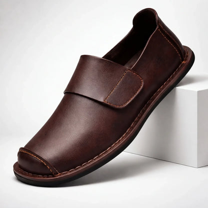 Men’s Classic Leather-Look Slip-On Loafers