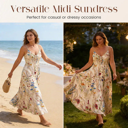 Women's Floral Spaghetti Strap Dress