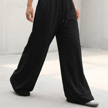 Women's Drawstring Wide-Leg Pants