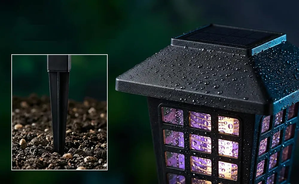Solar Mosquito Zapper Garden Light