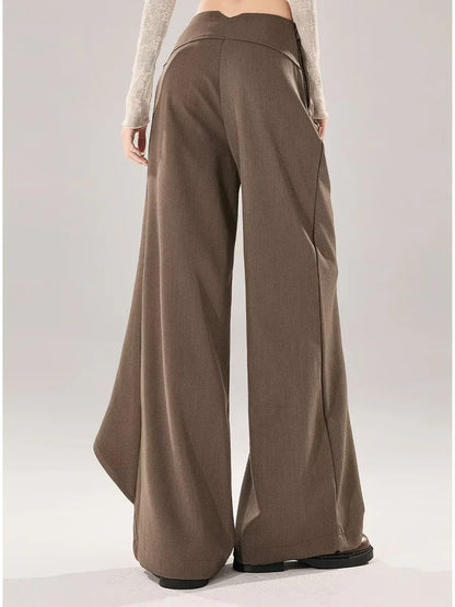 Women’s Draped Wide-Leg Palazzo Pants