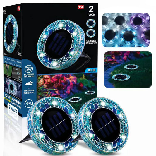 Solar Mosaic LED Pathway Lights