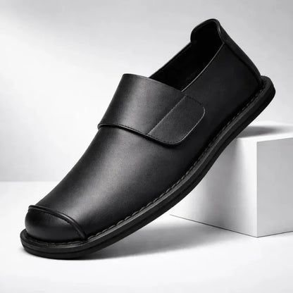 Men’s Classic Leather-Look Slip-On Loafers