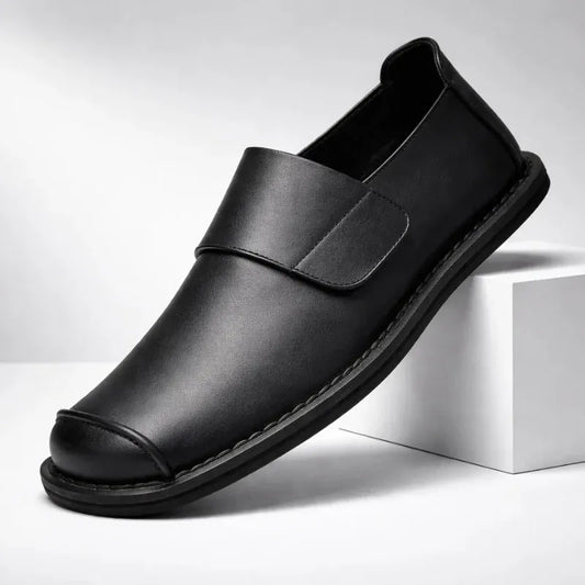 Men’s Classic Leather-Look Slip-On Loafers