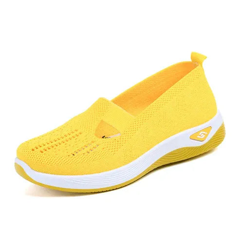 Women’s Breathable Knit Slip-On Walking Shoes
