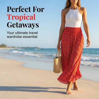 Women’s High-Waisted Flowy Wide-Leg Pants