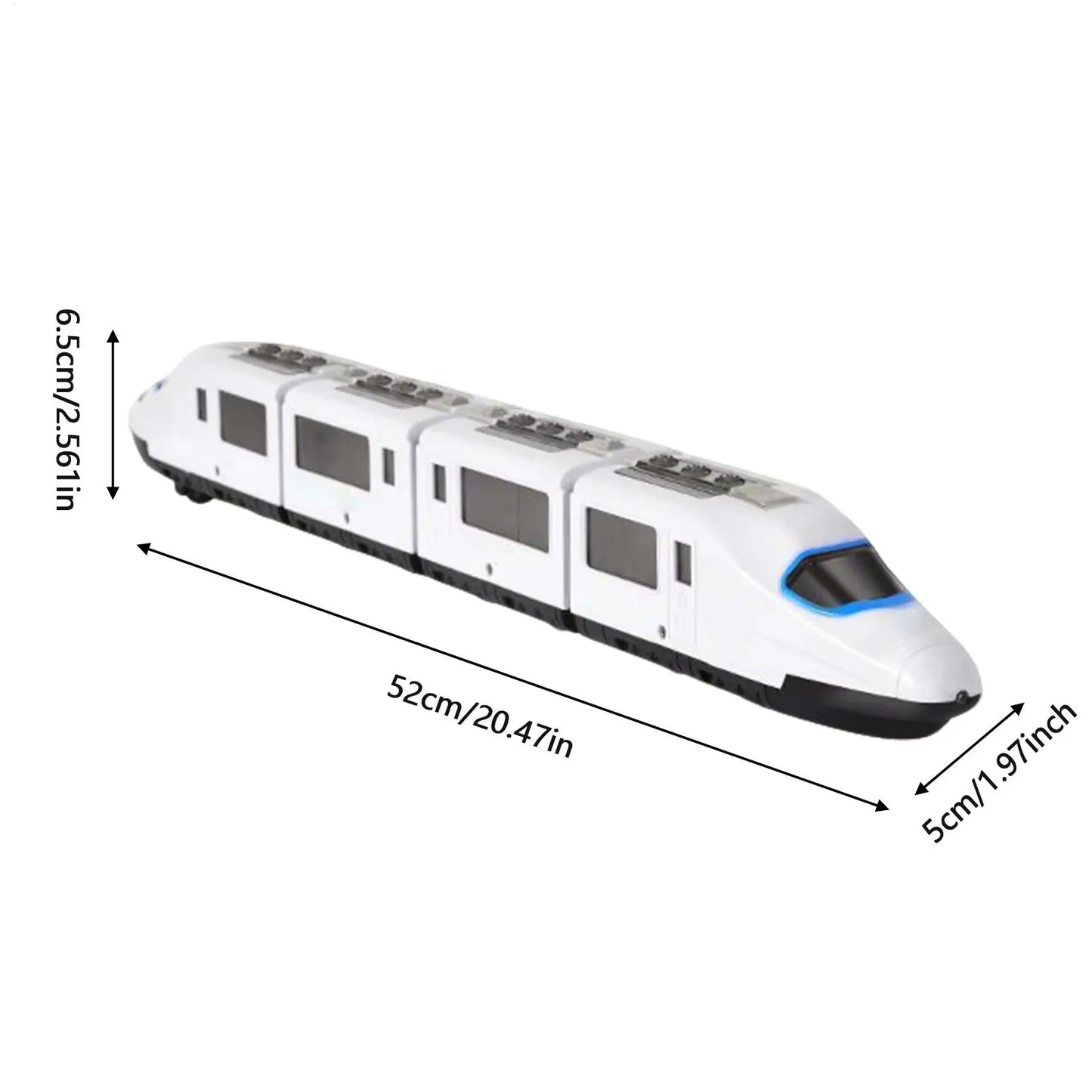 Electric Light-Up Bullet Train Toy