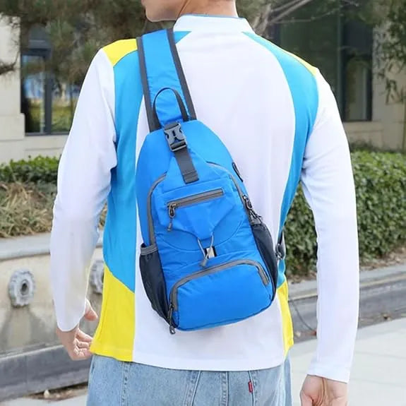 Foldable Multi Pocket Crossbody Sling Bag