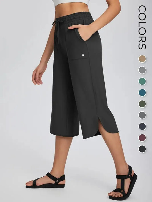 Women’s Wide Leg Active Capri Pants