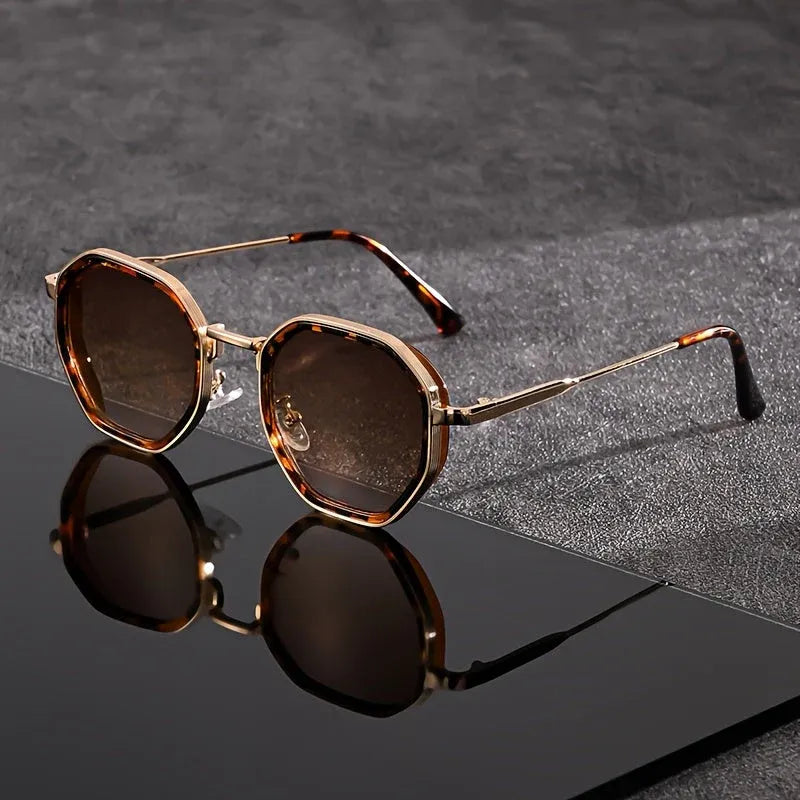 Unisex Octagonal Frame Sunglasses