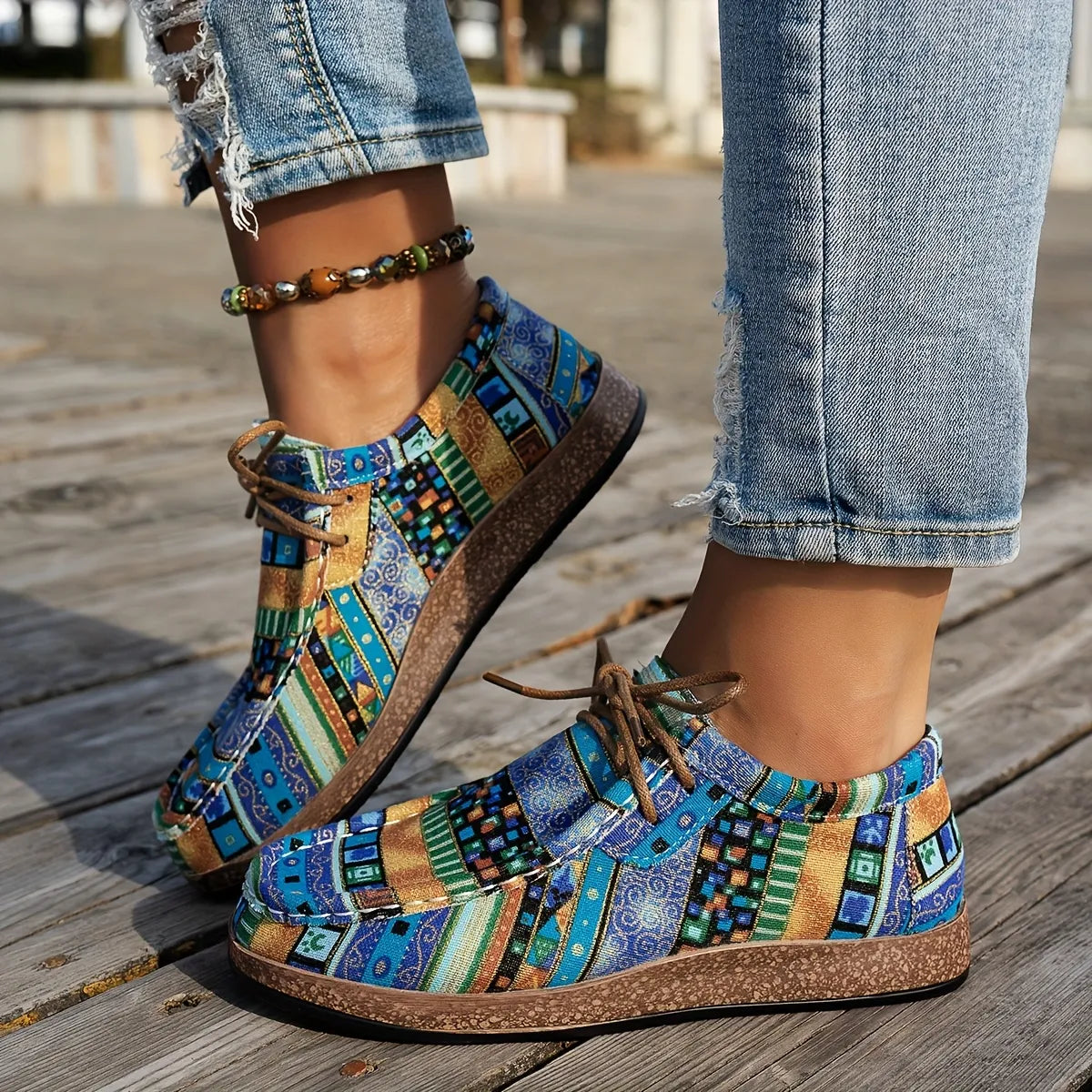 Women's Patterned Casual Comfort Shoes