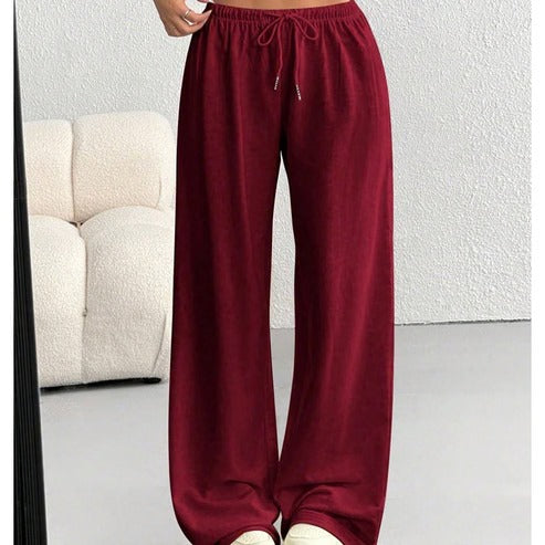 Women's Drawstring Wide-Leg Pants