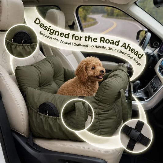 Portable Dog Car Seat Carrier Bed