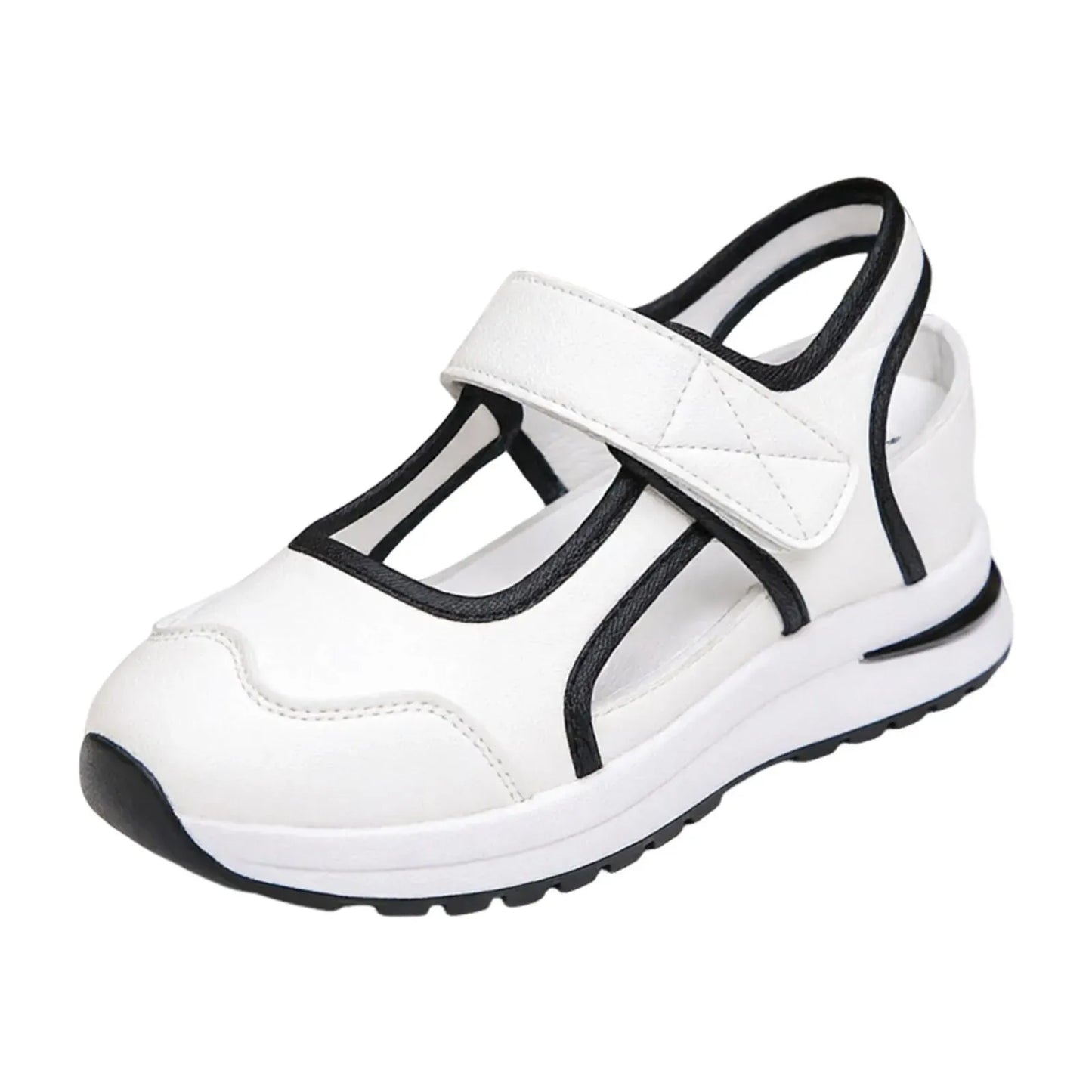 Women’s Cutout Hook-and-Loop Walking Shoes