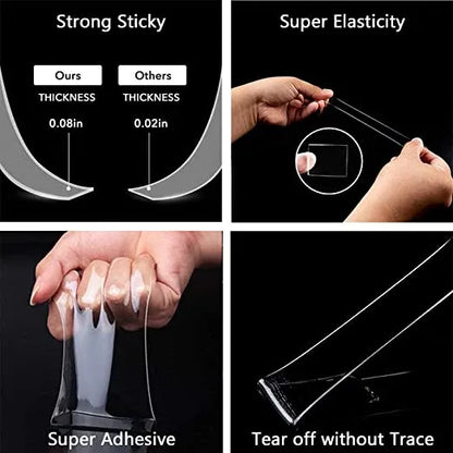 Heavy-Duty Washable Double-Sided Nano Tape