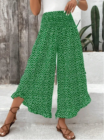 Women’s High-Waisted Flowy Wide-Leg Pants