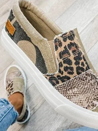 Trendy Slip-On Patchwork Comfort Sneakers