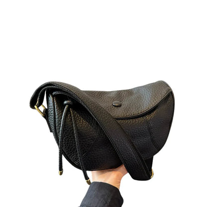 Chic Leather-Look Crossbody Shoulder Bag