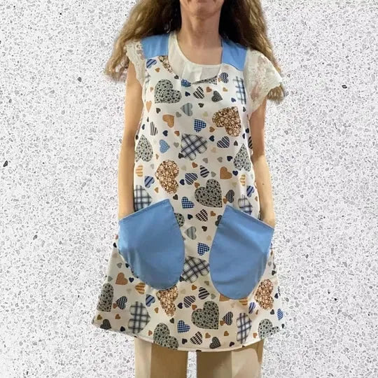 Women's Printed Cross Back Apron