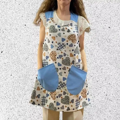 Women's Printed Cross Back Apron