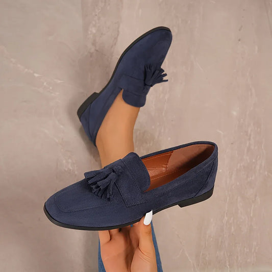 Women’s Suede-Look Tassel Loafers